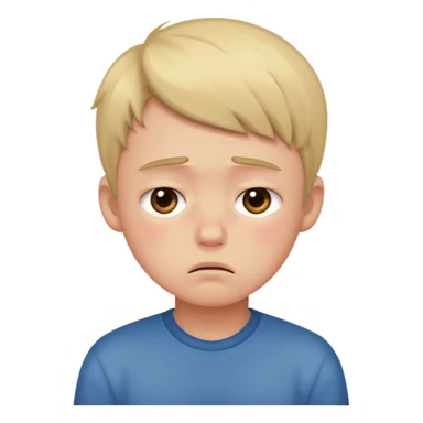 Ashamed emoji boy sticker