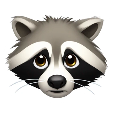 Hangovered raccoon sticker