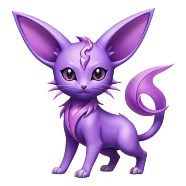 Shiny Exotic Espeon-Delcatty-Nidorino-Hybrid-Creature sticker