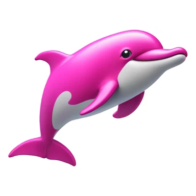 Pink dolphin  sticker