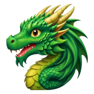 long hair dragon sticker