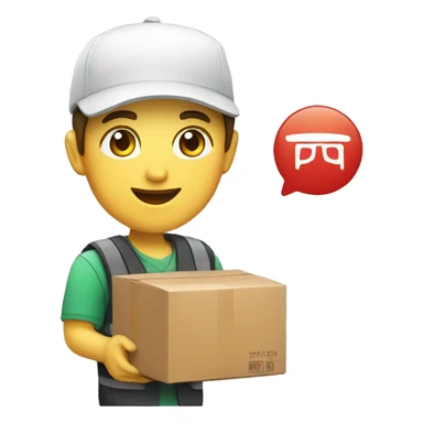  courier delivered sushi sticker