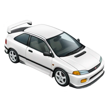 Honda-Civic-EK9, white sticker