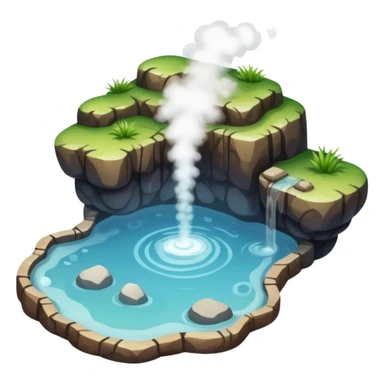 hot springs bubbling sticker