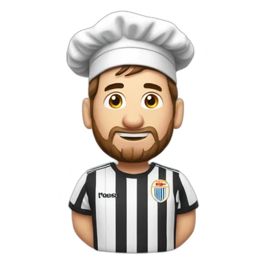 messi chef world cup sticker