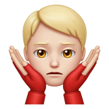 hands caressing super looking sad emojis face sticker