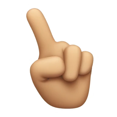 finger gun pointing up sticker