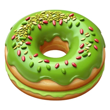 donuts green pistachios topping sticker