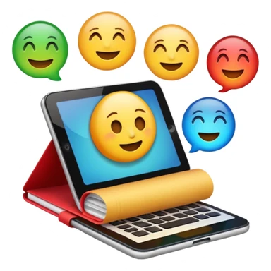 gererame un smojis leyendo sticker