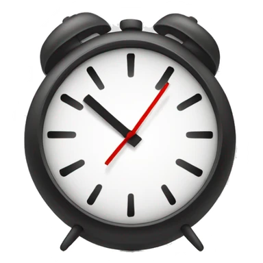 A clock with a checkmark next to it, symbolizing punctuality. sticker