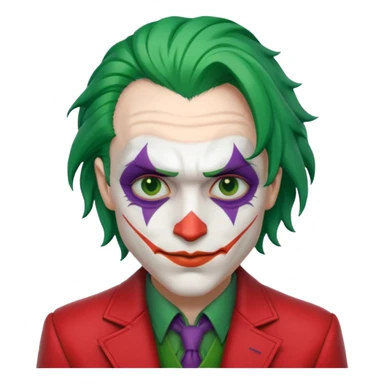 Joker Villain, red jocket sticker