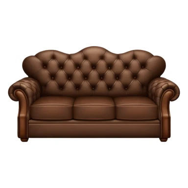 dark brown lether sofa sticker