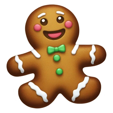 Gingerbread man sticker