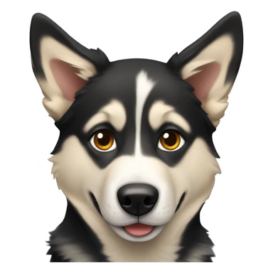 husky mixed with german shepherd  sticker