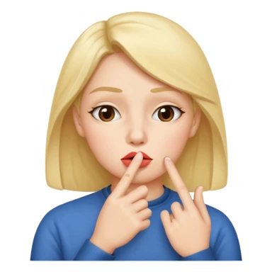 add-a-finger-in-front-of-the-pursed-lips-to-clearly-show-the-shushing-gesture sticker