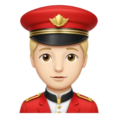 bellboy red hat sticker