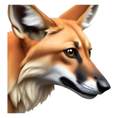 Maned wolf sticker