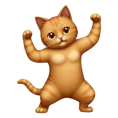 Cat salsa dancing sticker
