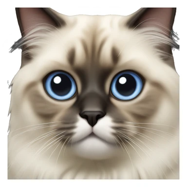 Realistic birman cat sticker