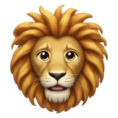 A lion with an octopus mane sticker
