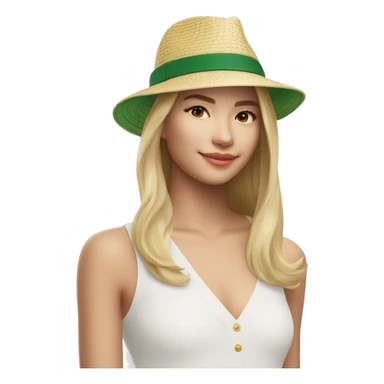 Carinha com chapéu da Lacoste sticker