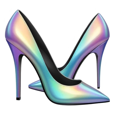 Iridescent heels sticker