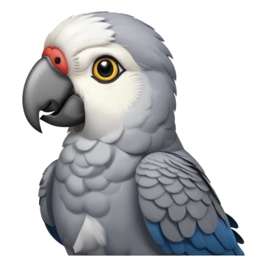 gray parrot  sticker