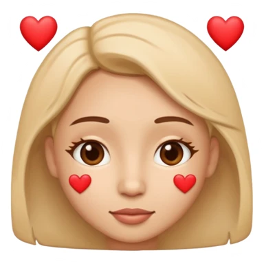 face with hearts, loving and affectionate expression sticker