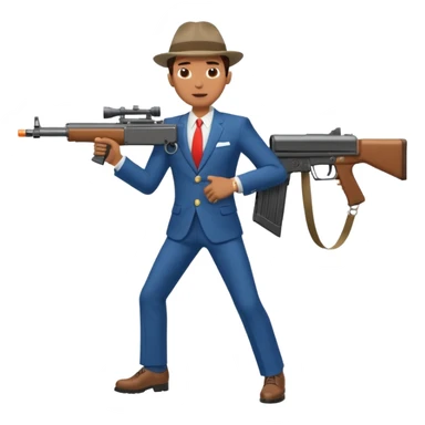 Yodeling mountain climber in Switzerland with a machine gun pointing to the right, full body. in the style of your bleeding skull art make him look like the price is right game sticker