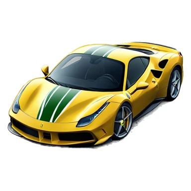 Ferrari 488 pista sticker