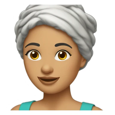 a Moroccan curvy do the housework sticker