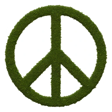 sad peace sign sticker