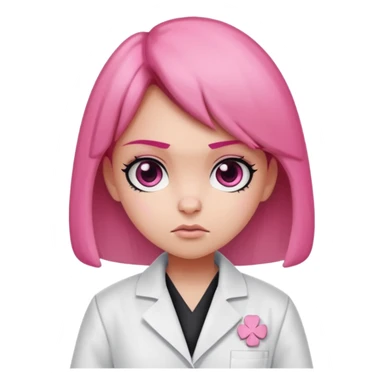 Blossom from powerpuff girls and a doctor sticker