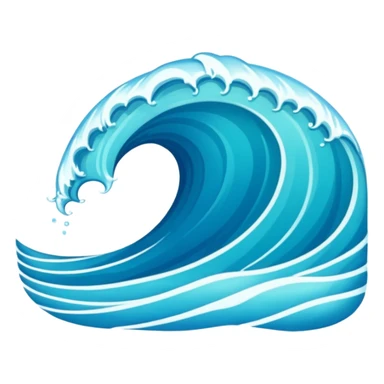 blue wave curacao sticker