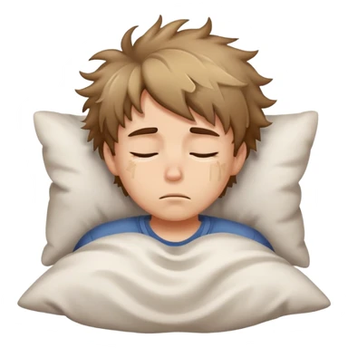 Sleepy boy sticker