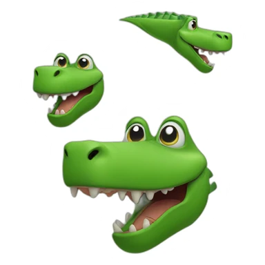 goofy dinosaur with nose like an alligator sticker