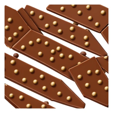 Milk chocolate bark with espresso beans  sticker