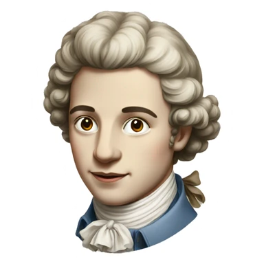 18th century Swiss young man sticker