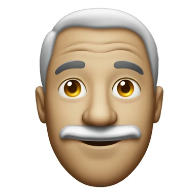 man with clown nose sticker