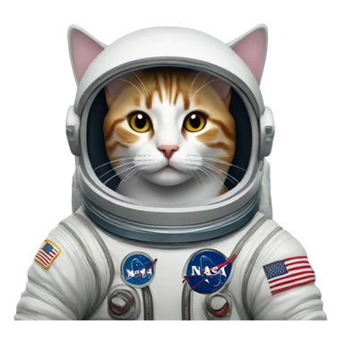 Cat astronaut sticker
