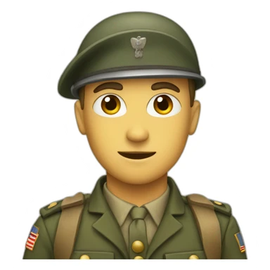Worldwar soldier sticker