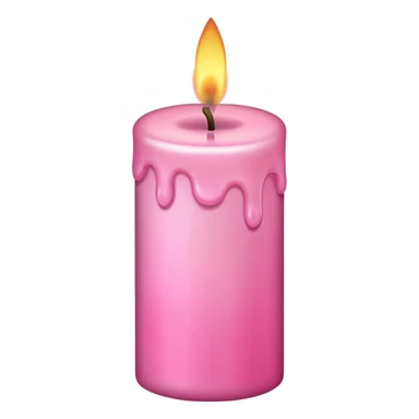 make a candle in very girly pink tones. sticker