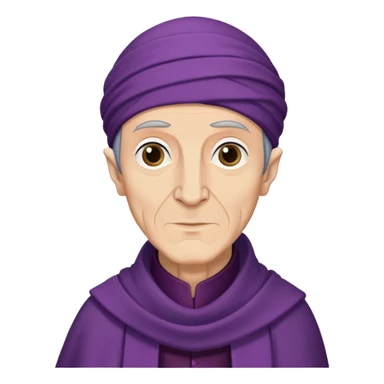 Quirinus Quirrell from harry potter with big Head scarf sticker