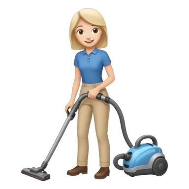 Emoji to encourage kids to do chores - should contain something about house chores, ok replace the broom with a vaccum sticker