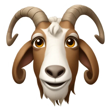 Goat simulator goat head brown sticker