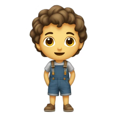 Garçon avec le pied en l'air vers l'arrière sticker