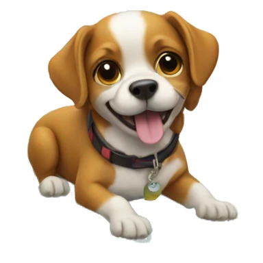 Dog on a surfboard sticker