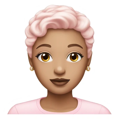 pastel pink cosmetics sticker