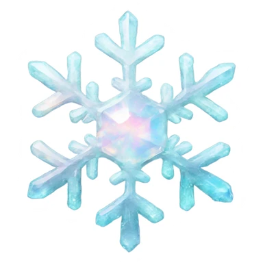 opal crystal snowflake  sticker