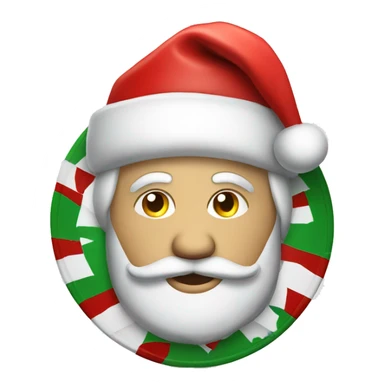 christmas poker chip sticker